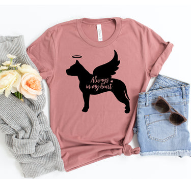 Always In My Heart Pit Bull Angel T-shirt